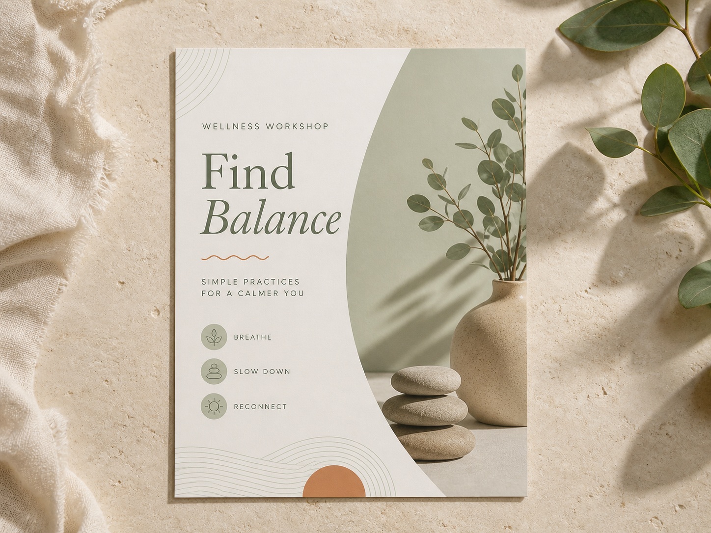 Premium flyer print mockup